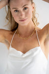 18K Gold Chunky Paperclip Chain Necklace