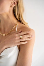18K Gold Chunky Paperclip Chain Necklace