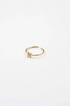 18K Gold Shiny Adjustable Initial Ring - Set of 16