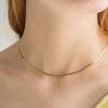 Waterproof Micro Herringbone Necklace