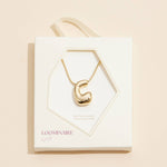 16 Assorted Pack of Bubble Design Initial Short Necklaces