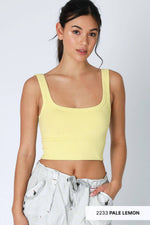 Nikibiki Scoop Chevron Ribbed Crop Top