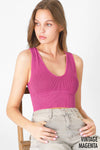 Nikibiki Vintage Plunge V-Neck Seamless Crop Top