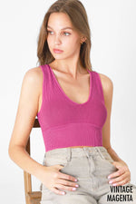 Nikibiki Vintage Plunge V-Neck Seamless Crop Top