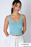 Nikibiki Vintage V Neck Crop Top