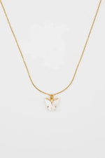Waterproof Butterfly Pendant Necklace