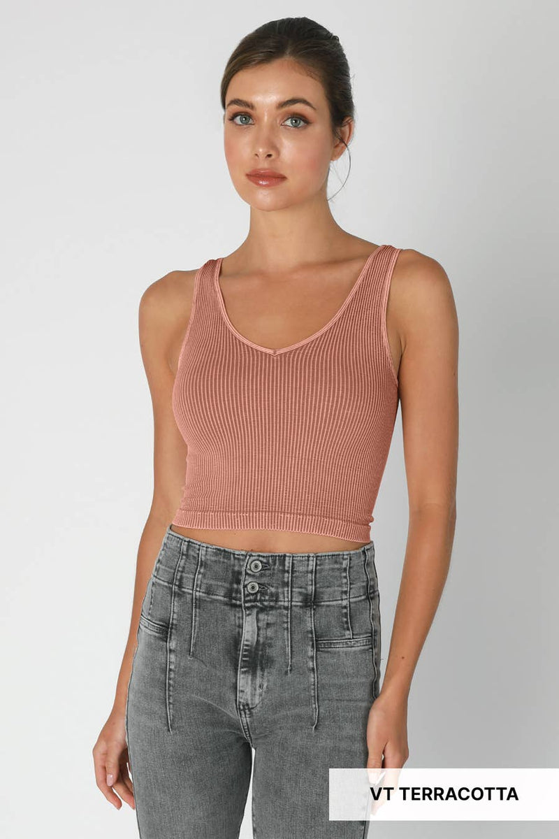 Nikibiki Vintage Reversible Crop Top