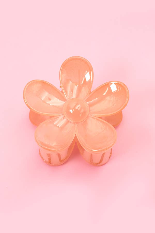 OVERSIZE MATTE FLOWER HAIR CLAW CLIPS | 40H459