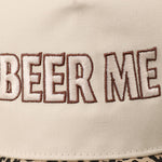 BEER ME Embroidery Leopard Camo Trucker Hat