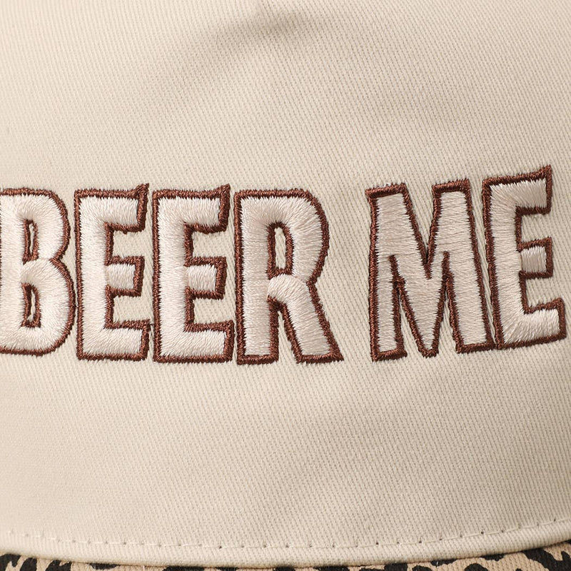 BEER ME Embroidery Leopard Camo Trucker Hat