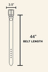 Faux Leather Western Bohemian Disc Belt