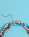 Coral Mirage Shell Pendant Necklace