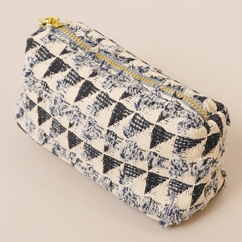 Polyester Geometric Mini Tote Bag