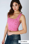 Nikibiki Double Lace Square Crop Top