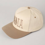 MAMA Typographic Design Embroidery Baseball Cap: Denim / ONE SIZE