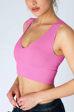 Nikibiki Plunge V-Neck Crop Top