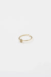 18K Gold Shiny Adjustable Initial Ring - Set of 16