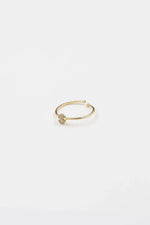18K Gold Shiny Adjustable Initial Ring - Set of 16