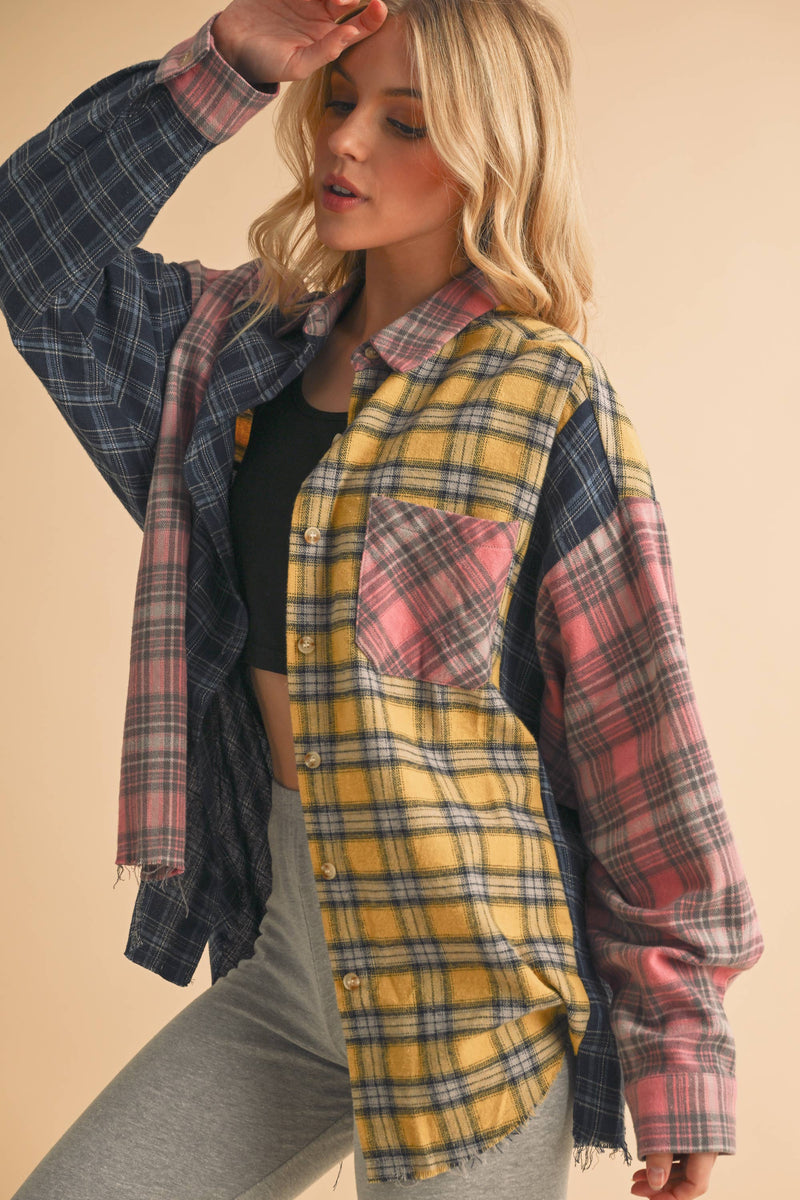 Funky Fall Vibes Flannel
