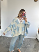 I'm a Star Oversized Cardigan: Baby Blue