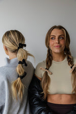 OVERSIZED BOW SLICK BACK PONYTAILS (PACK OF 3)
