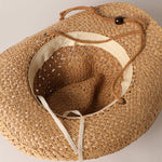Natural Material Straw Panama Adjustable Sun Hat