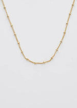 18K Gold Dotted Chain Choker