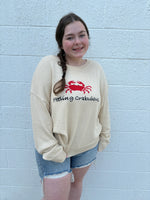 Feeling Crabulous Round Neck Sweater