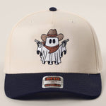 Western Vibes Cowboy Ghost Embroidered Trucker Hat