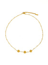 Suzette 18K Gold Non-Tarnish Dainty Daisy Necklace