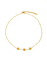 Suzette 18K Gold Non-Tarnish Dainty Daisy Necklace