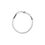 Waterproof Silver Dainty Herringbone Bracelet