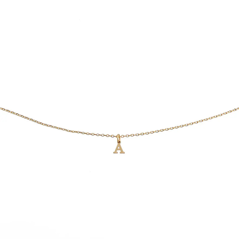 Waterproof Dainty Love Initial Necklace