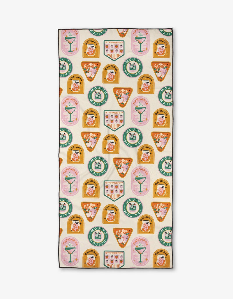 Cocktail Scout Badges Beach Towel