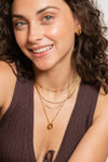 18k Gold Looped Duo Necklace