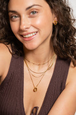 18k Gold Looped Duo Necklace