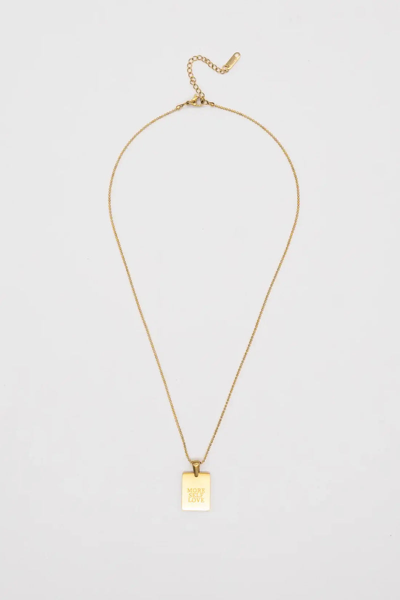 Waterproof More Self Love Necklace