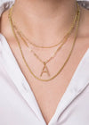 18K Gold Dotted Chain Choker