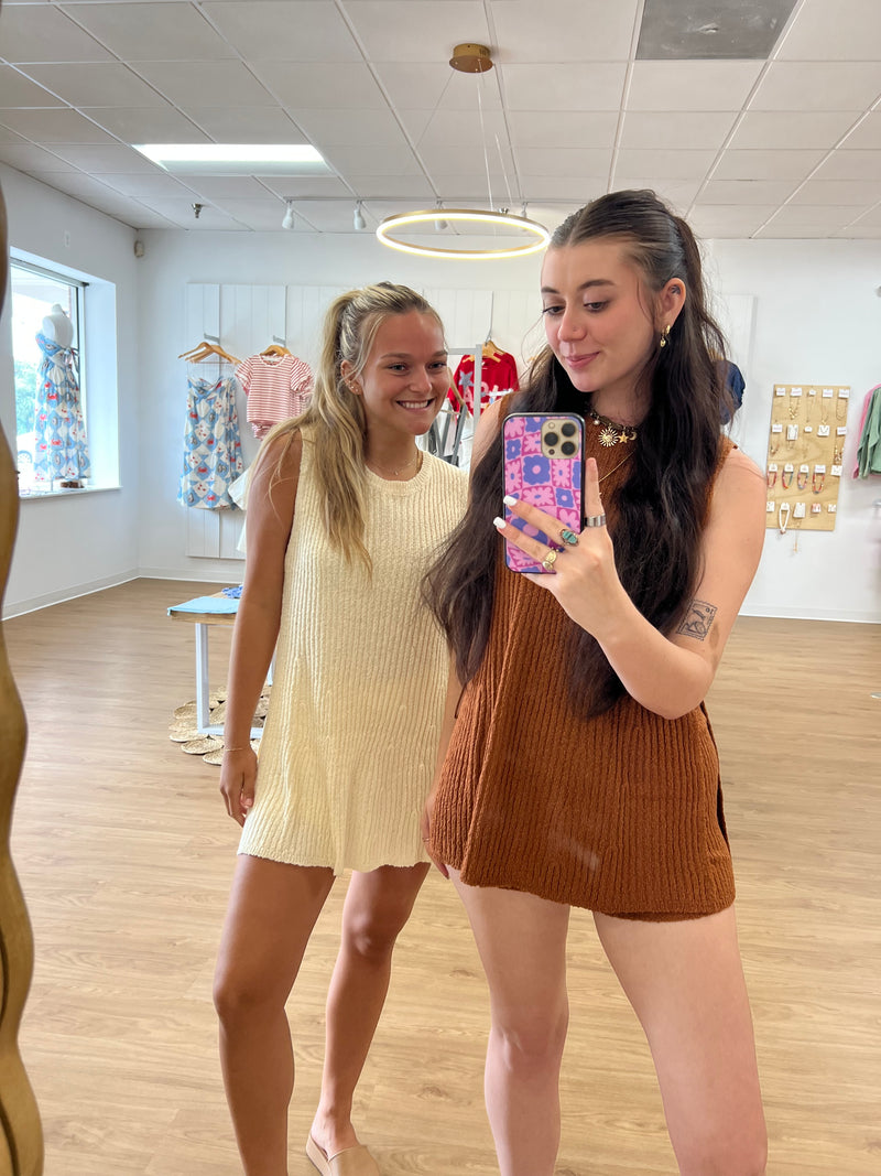 Desert Girl Knitted Shorts & Tunic Set