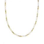 Waterproof Gold Modern Paperclip Chain Necklace