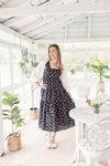 Classic Dot Midi Sun Dress