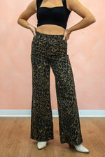 Judy Blue Retro High Rise Wide Leg Jean: Leopard