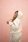 Heavy and Oversized Floral Fleece