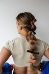OVERSIZED BOW SLICK BACK PONYTAILS (PACK OF 3)