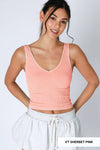 Nikibiki Vintage V Neck Crop Top