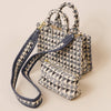 Polyester Geometric Mini Tote Bag