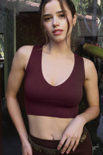 Nikibiki Plunge V-Neck Crop Top