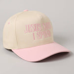 JESUS SAVES I SPEND Embroidery Trucker Hat: SAGE / ONE SIZE