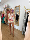 Berry Printed Island Button Down Shirt