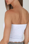 Nikibiki Lace Textured Tube Top